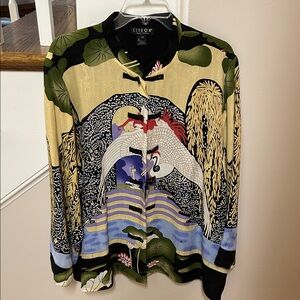 Citron Santa Monica 2X SILK kimono top